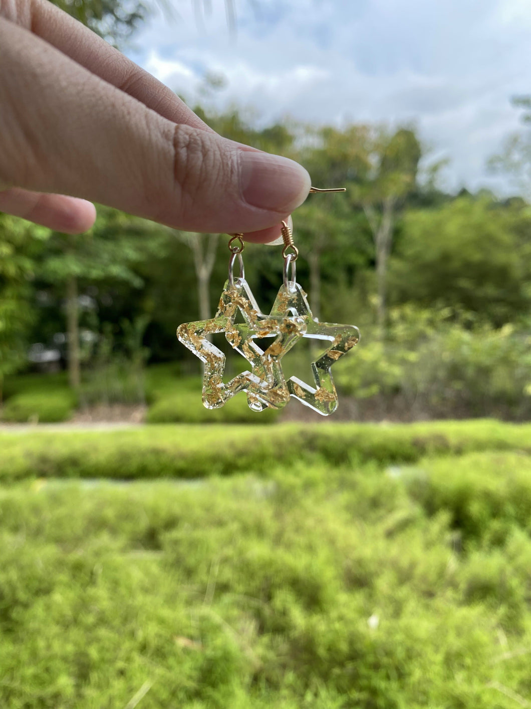 [Kagayaku Collection] Hollow Star Earring